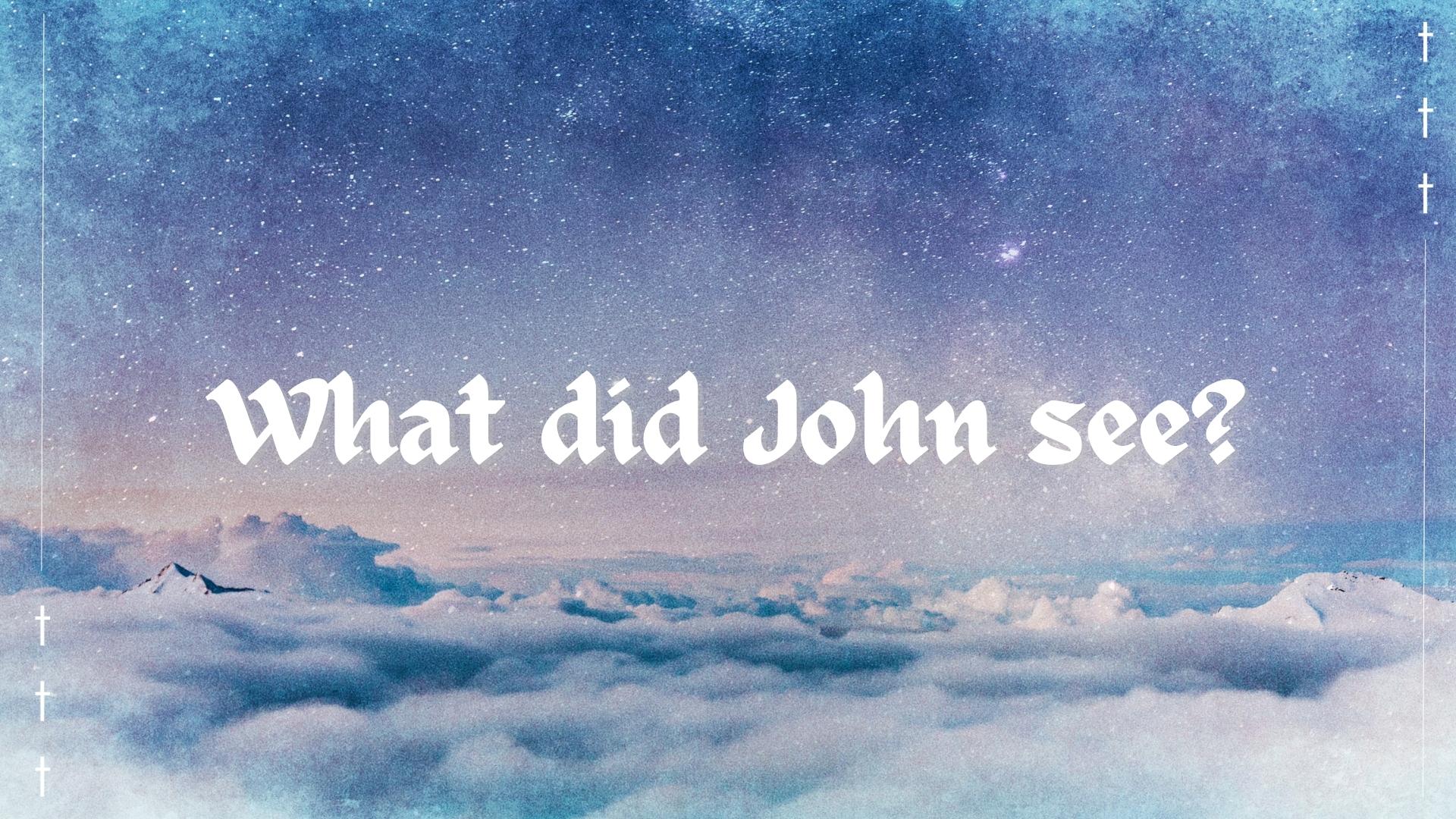 What Did John See?