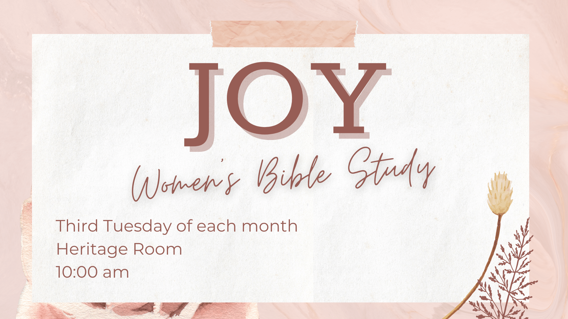 JOY Women's Bible Study
