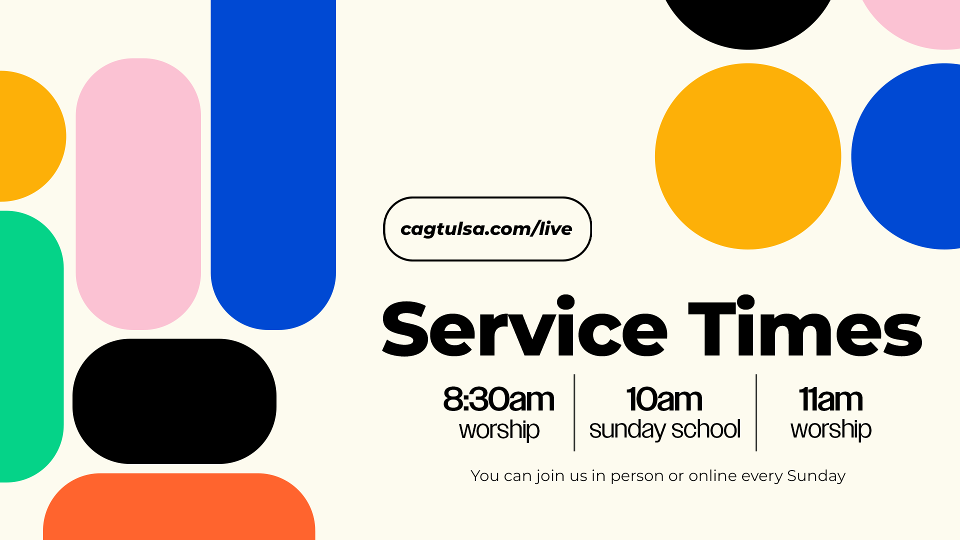 sunday services